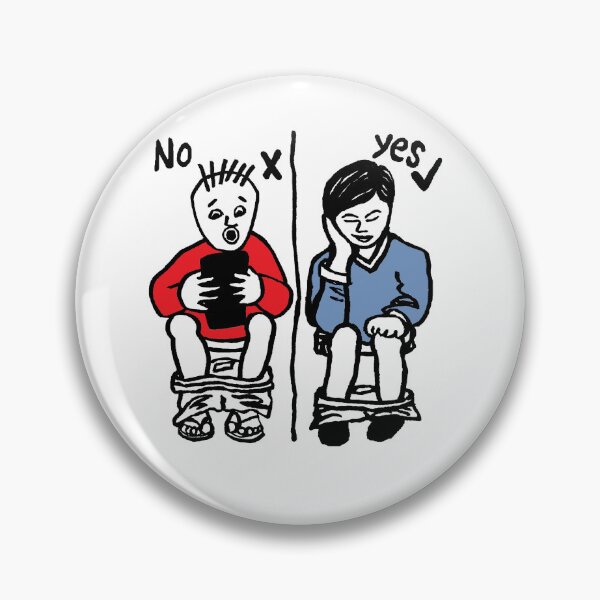 Item preview, funny transparent drawing: no mobile phone in toilet designed and sold by jameshowgelpen.