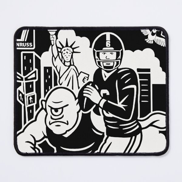 Item preview, Downtown Jaxson Dart NY Giants Vector: High-Res Rookie QB Skyline Fan Art – NFL Urban Graphic for Hoodie Prints & Epic City Tailgates designed and sold by WAUZ.