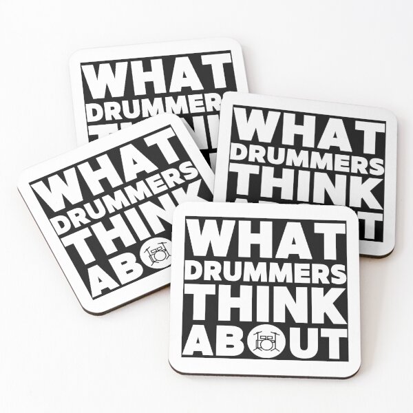 Item preview, What Drummers Think About | Minimalist Drum Kit Design designed and sold by PROPera-design.