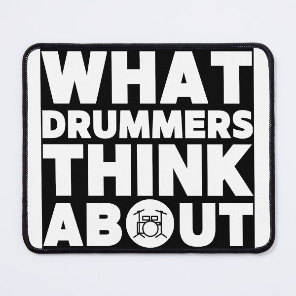 Item preview, What Drummers Think About | Minimalist Drum Kit Design designed and sold by PROPera-design.