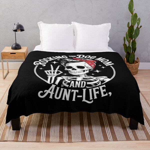 Item preview, Dog Mama Fur Mama Skeleton Rocking The Dog Mom & Aunt Life designed and sold by RsFilsingerArt.
