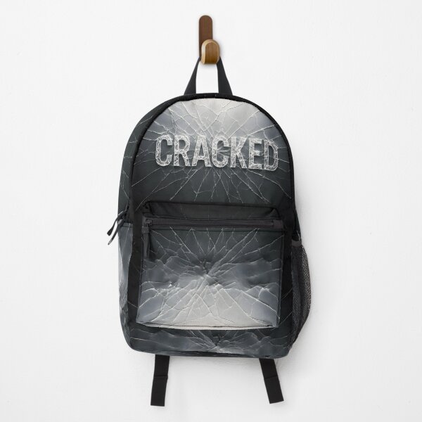 Item preview, Black White Cracked Typography Crack Glass Light Gradient designed and sold by TackyTime.