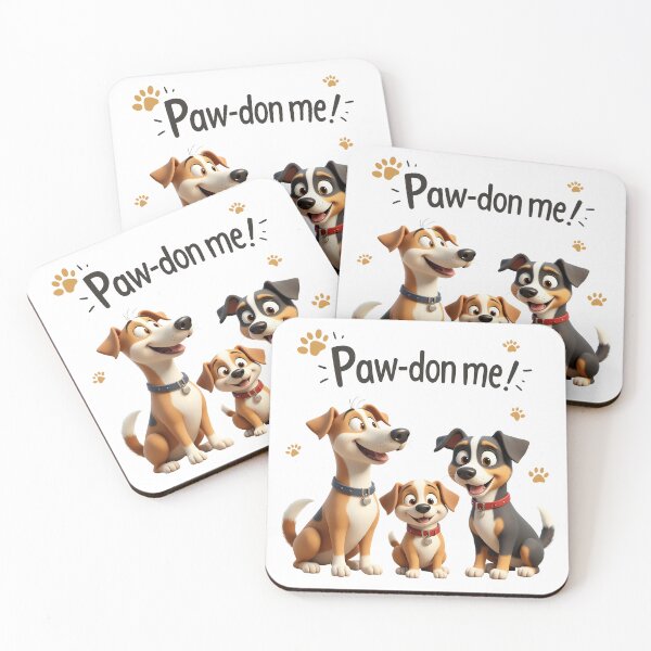 Item preview, Clever Dogs - Paw-don me designed and sold by Petalandfur.