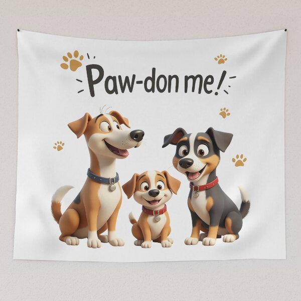 Item preview, Clever Dogs - Paw-don me designed and sold by Petalandfur.