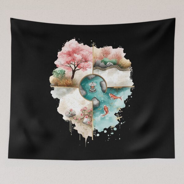 Item preview, Ikigai Peaceful Zen Garden Dream designed and sold by ChicTrendz.