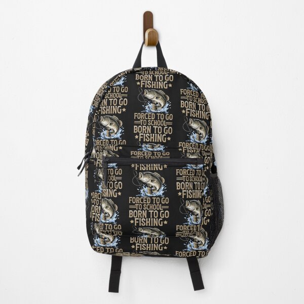 Item preview, Born To Fish Forced To Go To School Men Fishing Boys designed and sold by ArleneJene.
