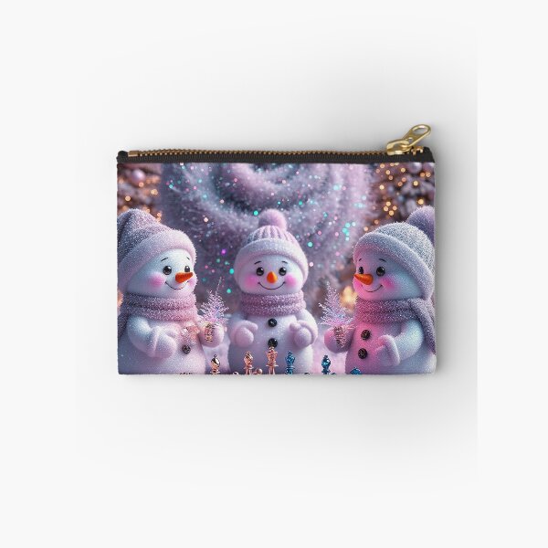Item preview, Cute Snowmen Playing Chess – Magical Winter Wonderland Art designed and sold by AmetistLight.