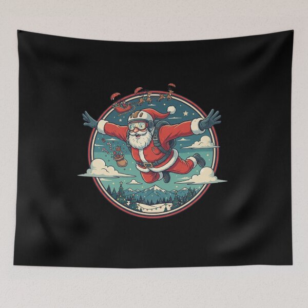 Item preview, Santa's Extreme Delivery: Skydiving Claus designed and sold by HarriPaloma.