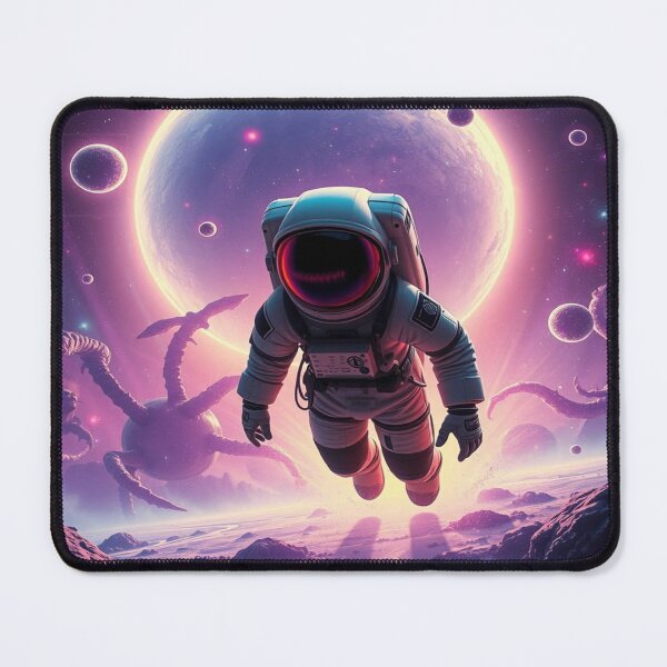 Item preview, Surreal Space Dreams – Astronaut in Alien World with Cosmic Glow & Tentacle Fantasy designed and sold by FotoworldEdel.