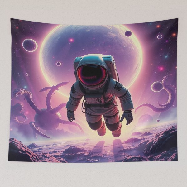 Item preview, Surreal Space Dreams – Astronaut in Alien World with Cosmic Glow & Tentacle Fantasy designed and sold by FotoworldEdel.