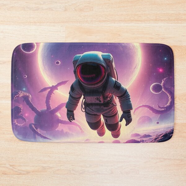 Item preview, Surreal Space Dreams – Astronaut in Alien World with Cosmic Glow & Tentacle Fantasy designed and sold by FotoworldEdel.