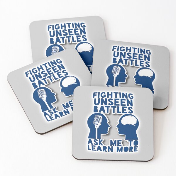 Item preview, Fighting Unseen Battles - Ask to Learn More (BLUE 2) designed and sold by ezcreate.media.