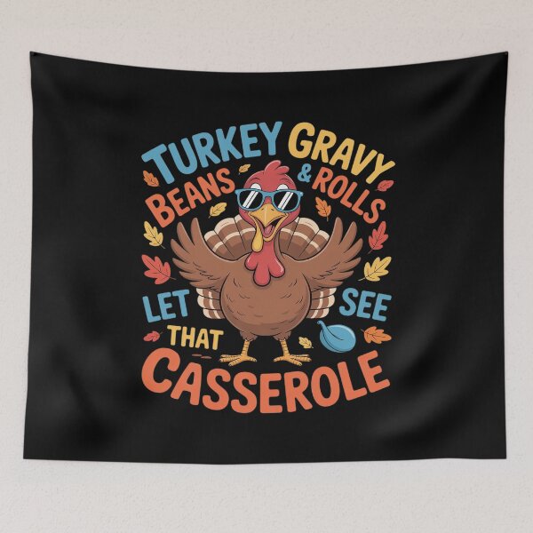 Item preview, Turkey Gravy Beans Rolls See That Casserole Thanksgiving  designed and sold by VerseFarm.