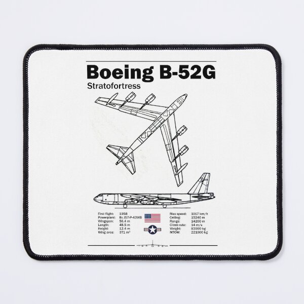 Item preview, Boeing B-52G Stratofortress Blueprint Poster designed and sold by Justinian Matieu.