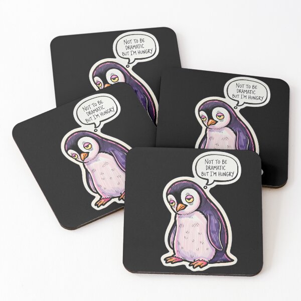 Item preview, Not To Be Dramatic But I'm Hungry - Funny Hangry Penguin designed and sold by MoodimalStudio.