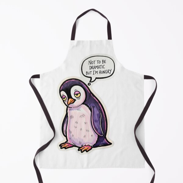 Item preview, Not To Be Dramatic But I'm Hungry - Funny Hangry Penguin designed and sold by MoodimalStudio.