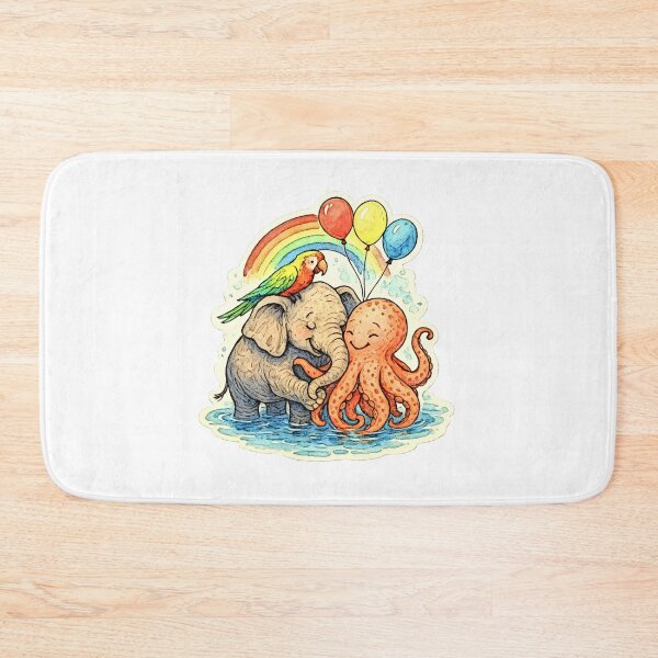 Item preview, animals rainbows and balloons 005 designed and sold by tileartwork.
