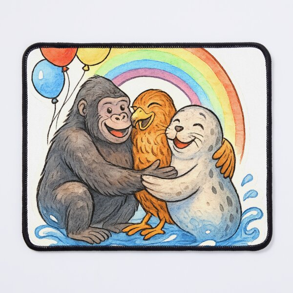 Item preview, animals rainbows and balloons 006 designed and sold by tileartwork.