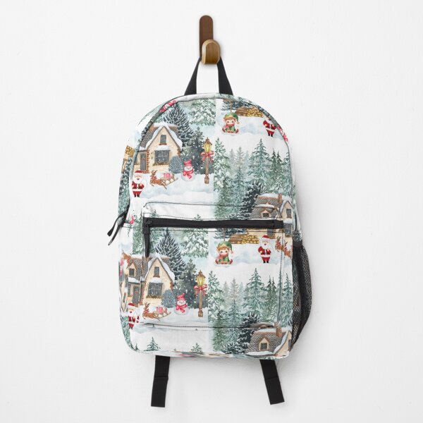 Item preview, Great Waves of Fine Trees, with Santa Clues, Snow Man, and Elf designed and sold by Max & Jacob Publishing.