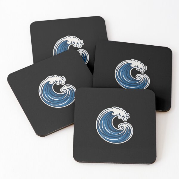 Item preview, Japanese Wave Symbol – Blue Water Aesthetic Design designed and sold by TokyoCraft.