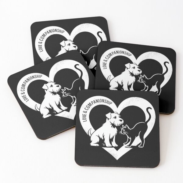 Item preview, Dog Puppy and Baby Cat Heart Animal Dog & Cat Heart  designed and sold by RuthGAArt.