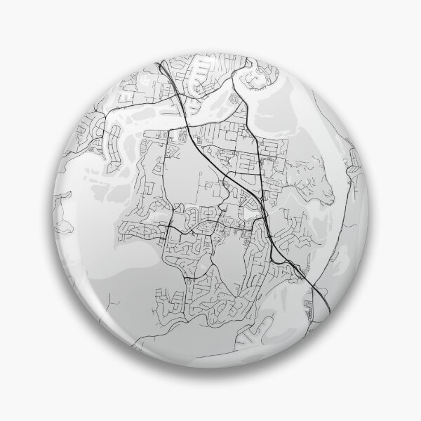 Item preview, Tweed Heads City Map of New South Wales, Australia - Light designed and sold by deMAP.