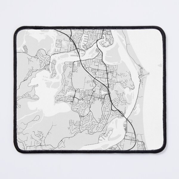 Item preview, Tweed Heads City Map of New South Wales, Australia - Light designed and sold by deMAP.