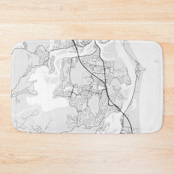 Item preview, Tweed Heads City Map of New South Wales, Australia - Light designed and sold by deMAP.
