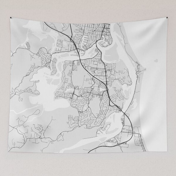 Item preview, Tweed Heads City Map of New South Wales, Australia - Light designed and sold by deMAP.