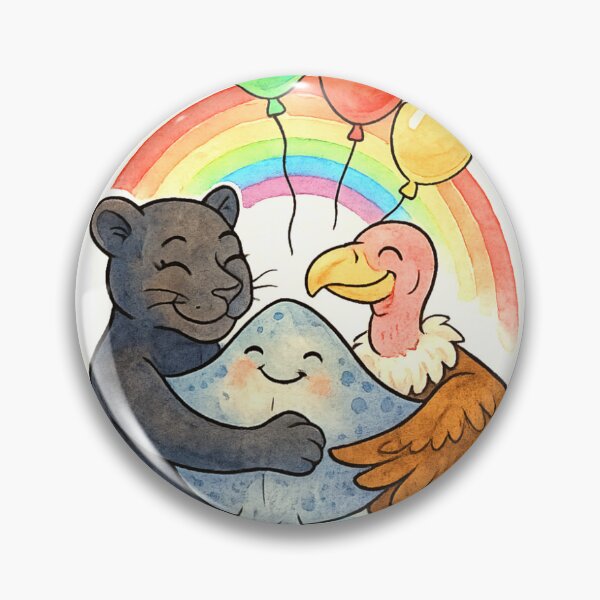 Item preview, animals rainbows and balloons 007 designed and sold by tileartwork.