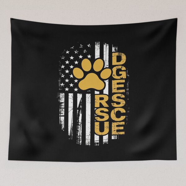 Item preview, Dog Rescue American Flag Dog Shelter Dog Adoption  designed and sold by RuthGAArt.