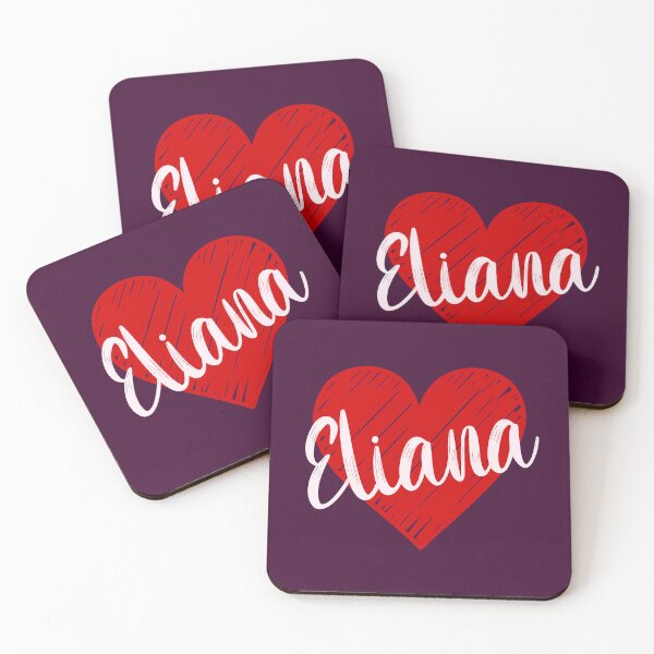 Item preview, Eliana Name Red Heart  designed and sold by Jeallan Designs.