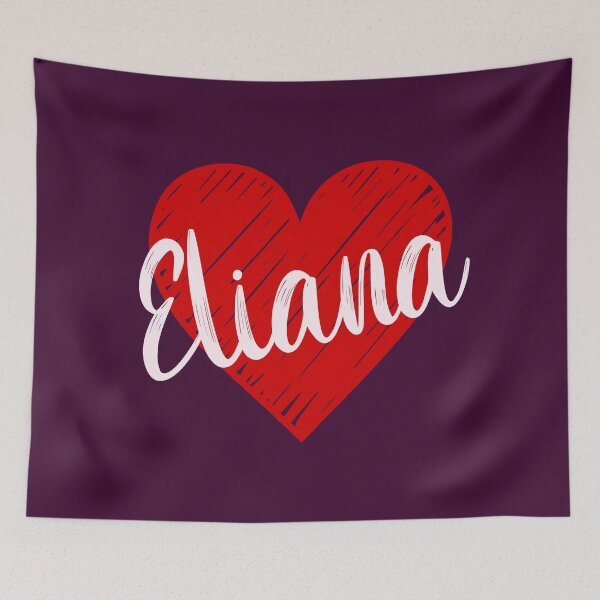 Item preview, Eliana Name Red Heart  designed and sold by Jeallan Designs.