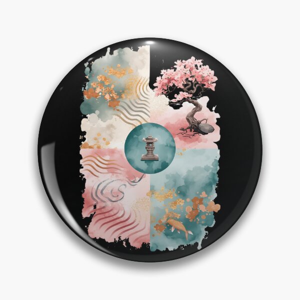 Item preview, Ikigai Watercolor Japanese Calm Space designed and sold by ChicTrendz.