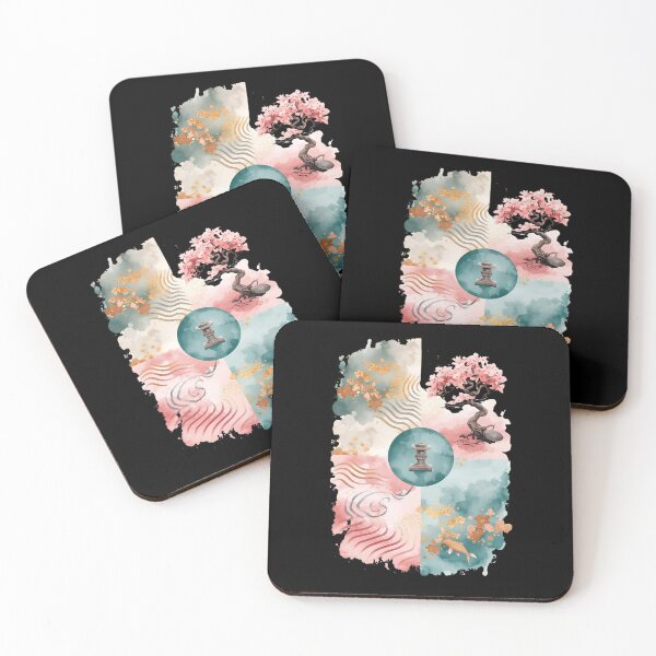 Item preview, Ikigai Watercolor Japanese Calm Space designed and sold by ChicTrendz.
