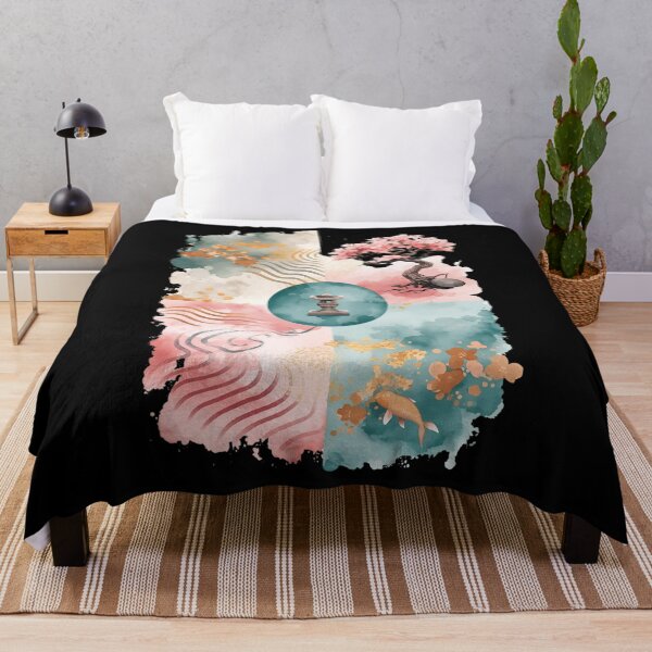Item preview, Ikigai Watercolor Japanese Calm Space designed and sold by ChicTrendz.