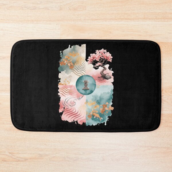Item preview, Ikigai Watercolor Japanese Calm Space designed and sold by ChicTrendz.