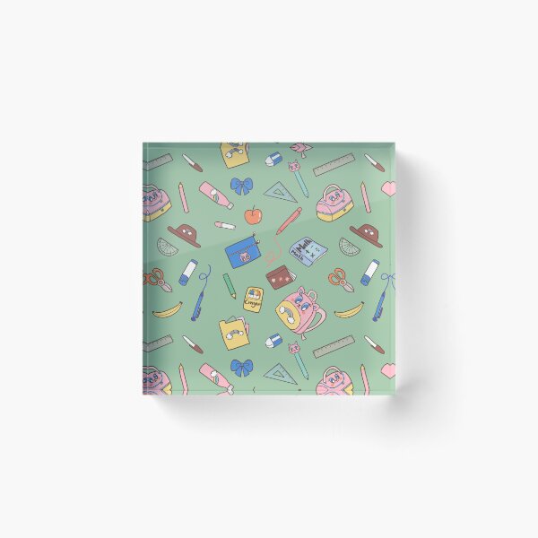 Item preview, Back to school cat ver (Green) designed and sold by HarunaMcDesigns.