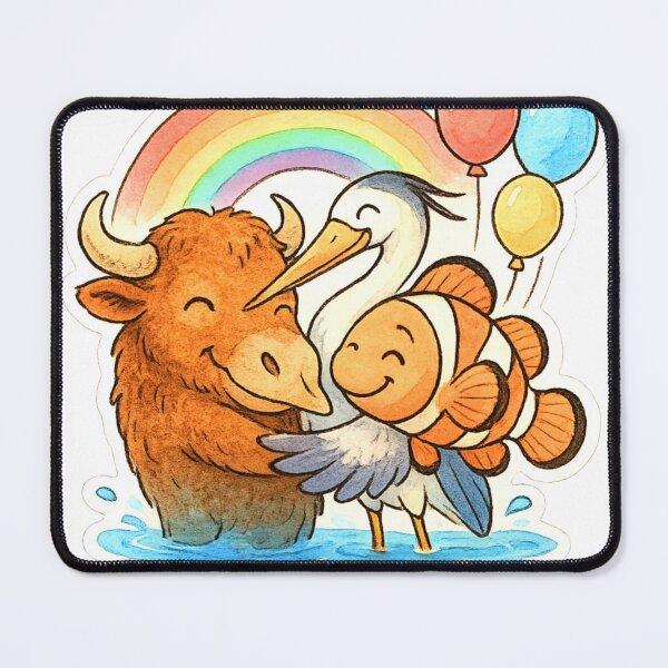Item preview, animals rainbows and balloons 009 designed and sold by tileartwork.