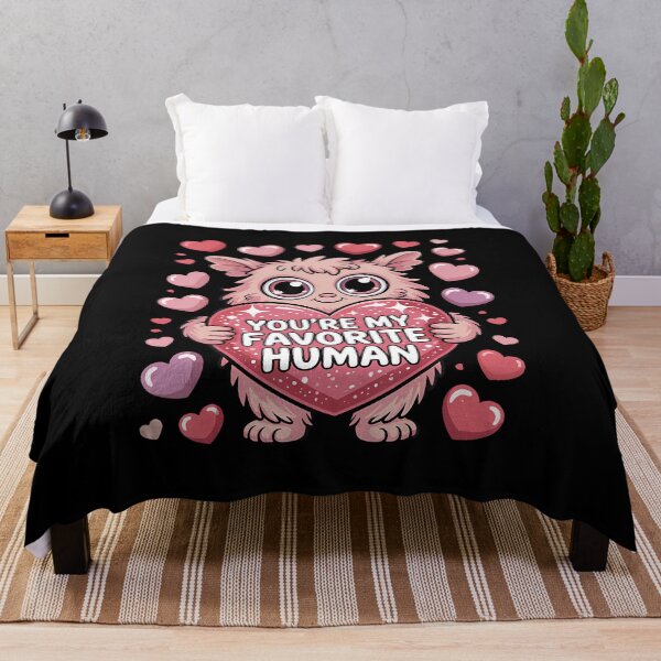 Item preview, You'Re My Favorite Human Fluffy Alien Valentine Cosmic Magic designed and sold by JanieLucia.