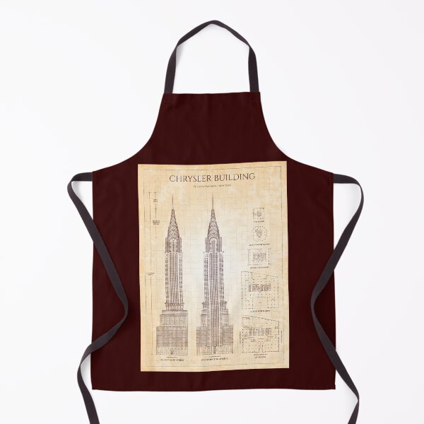 Item preview, Chrysler Building (Old Blue Grid) Burgundy Color designed and sold by BGALAXY.