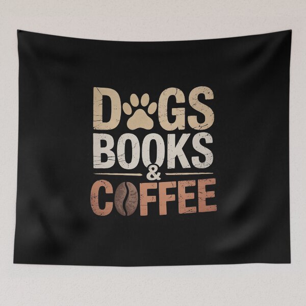 Item preview, Dogs Books & Coffee  designed and sold by RuthGAArt.