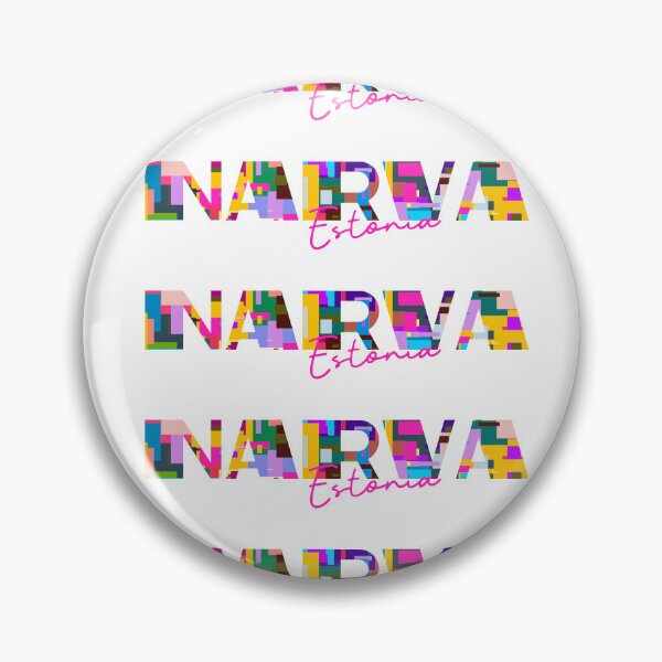Item preview, Narva, Estonia, Vibrant Abstract City Typography Art designed and sold by Wanderful-roads.