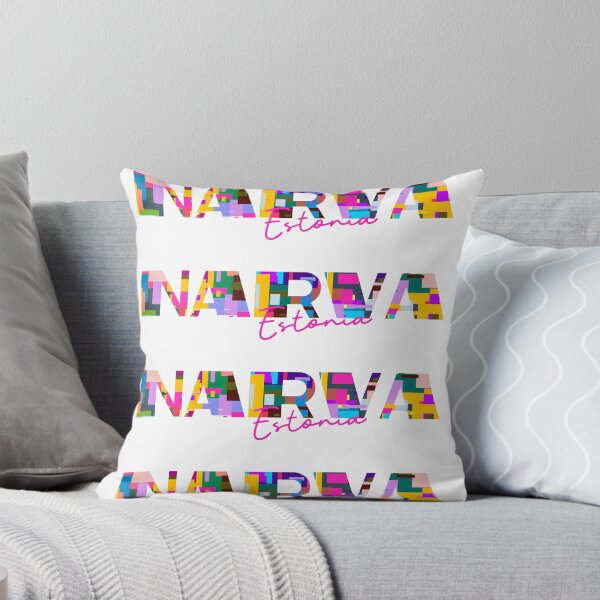 Item preview, Narva, Estonia, Vibrant Abstract City Typography Art designed and sold by Wanderful-roads.