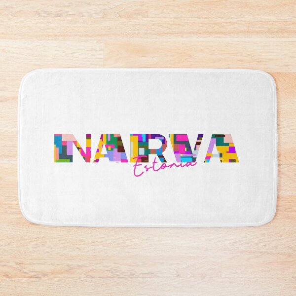 Item preview, Narva, Estonia, Vibrant Abstract City Typography Art designed and sold by Wanderful-roads.