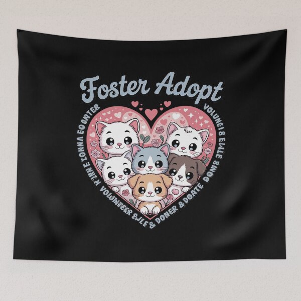 Item preview, Dogs Cats Foster Adopt Volunteer Donate Rescue  designed and sold by RuthGAArt.