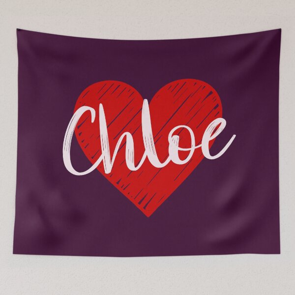 Item preview, Chloe Name Red Heart  designed and sold by Jeallan Designs.