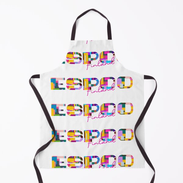 Item preview, Espoo, Finland, Vibrant Abstract City Typography Art designed and sold by Wanderful-roads.
