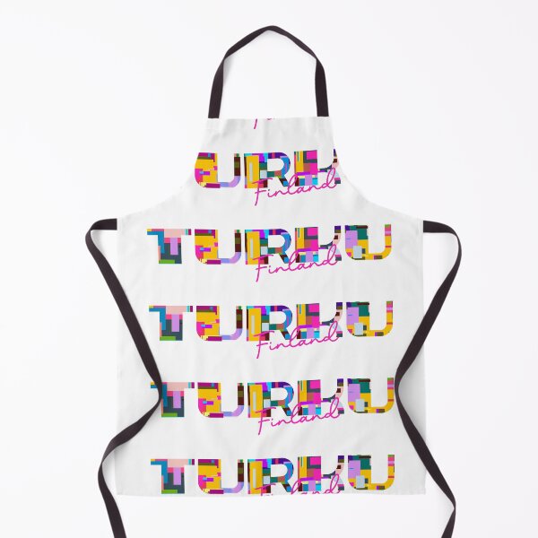 Item preview, Turku, Finland, Vibrant Abstract City Typography Art designed and sold by Wanderful-roads.