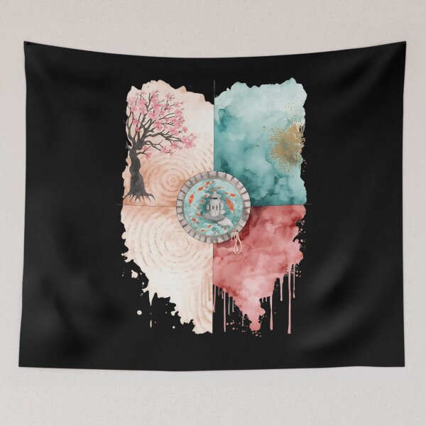 Item preview, Ikigai Dreamy Zen Garden Artwork designed and sold by ChicTrendz.
